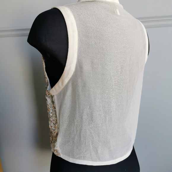 TOPSHOP White Embellished Blouse - Picture 2 of 4